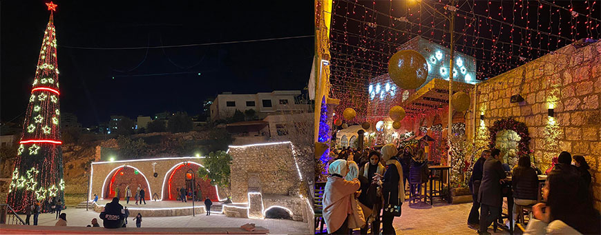Fuheis, some 12km west of Amman, welcomes Christmas with dazzling decorations throughout December (Photos by Mays Ibrahim Mustafa)