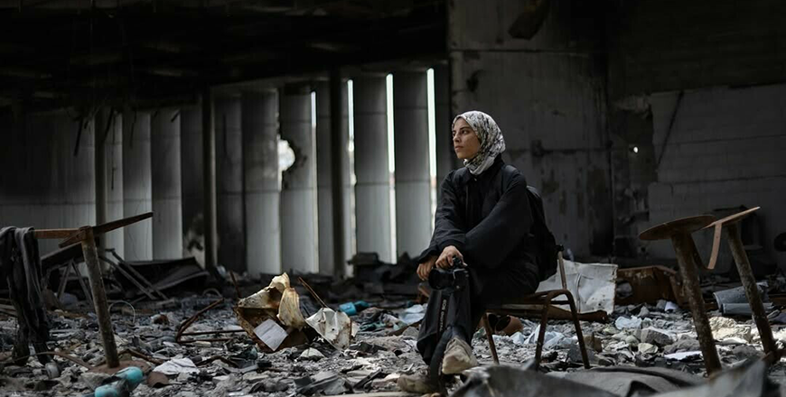 Hassouna was killed along with 10 relatives in an air strike on her family home in northern Gaza (AFP photo)