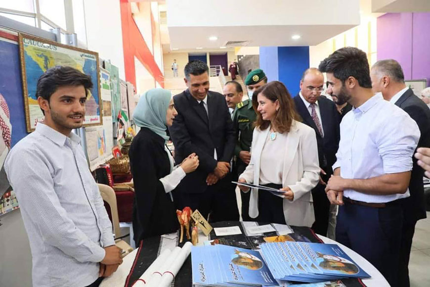 HRH Princess Dana Firas attends the opening ceremony of the first Hashemite University Tourism Festival on Tuesday (Petra photo)