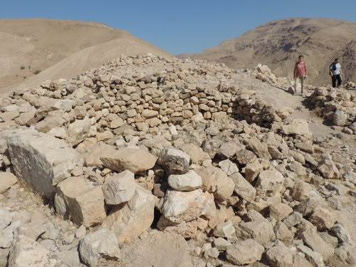 The Iron Age site of Khirbet Auja Foqa, located some 12 km northwest of Jericho (Photo courtesy of JVEP)
