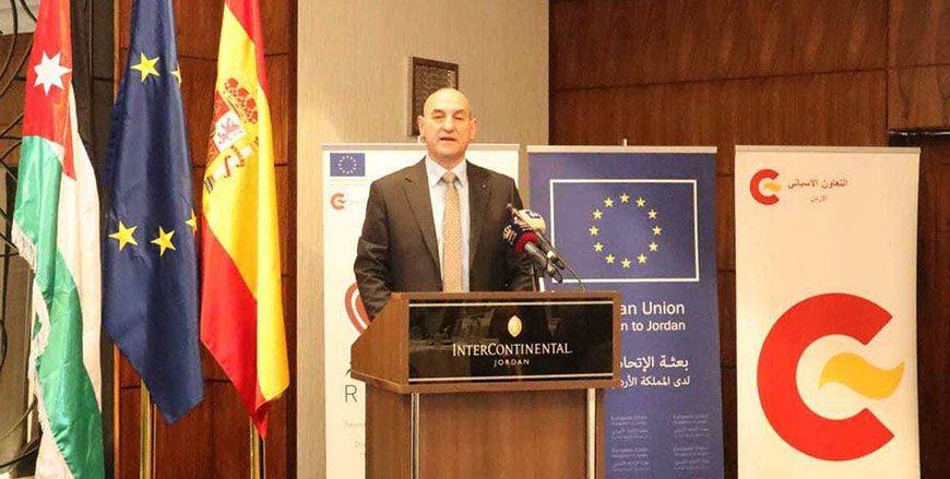 Secretary General for Epidemiology and Communicable Diseases at the Health Ministry Raed Shboul speaks during the launch of a project to combat and manage non-communicable diseases on Thursday (Petra photo)