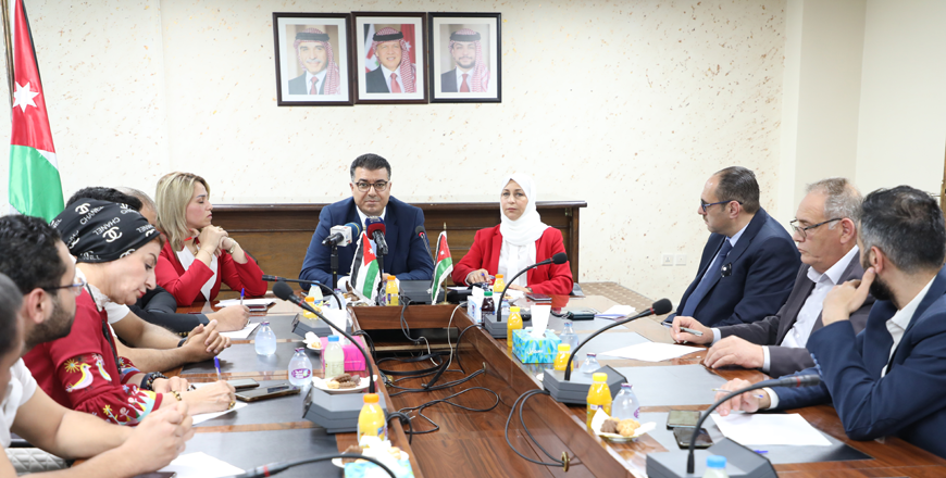 Agriculture Minister Khalid Hneifat during a panel discussion at the Jordan News Agency, Petra, on Tuesday (Petra photo)