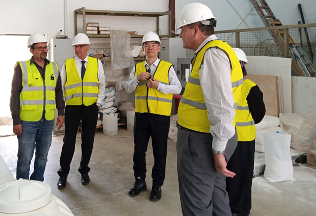 International Atomic Energy Agency Deputy Director Hua Liu visits a uranium mining site in central Jordan on Monday (Petra photo)