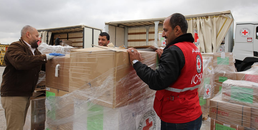Life-saving medical equipment was departed from Amman en route to Port Sudan Saturday as part of emergency operations conducted by the International Committee of the Red Cross following the outbreak of conflict in Sudan (Petra photo)