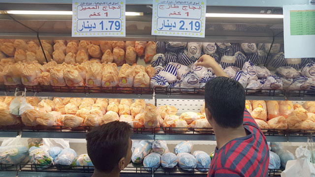 Jordan is 90 per cent self-sufficient with poultry meat, according to the Agriculture Ministry  (Photo by Amjad Ghsoun)