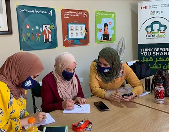 Participants are seen during the Training of Trainers in Musa Saket Development Organisation in Balqa on July 9, 2020 (Photo courtesy of IREX)
