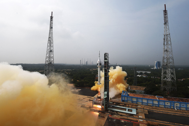 This handout photo taken and released by Indian Space Research Organisation on Saturday (AFP photo)