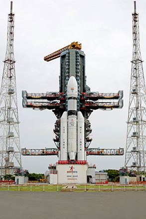 A view of India's Chandrayaan-3 spacecraft (Photo courtesy of the Indian Embassy in Amman)
