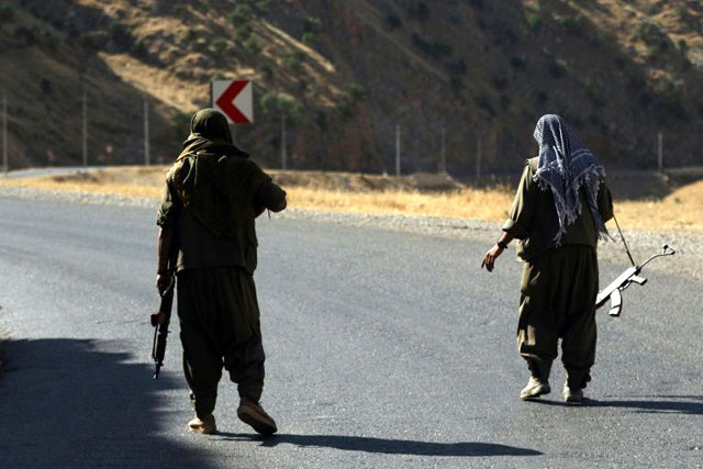 The Kurdistan Workers' Party has long held bases in the rugged mountains of northern Iraq (AFP photo)