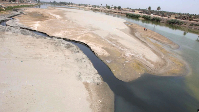 The Euphrates River in Hindiya, Iraq (AFP photo)