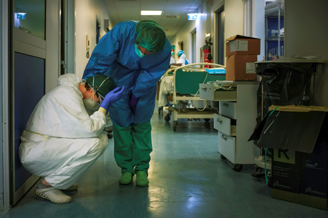 Most of the deaths in Italy are still in the north, whose world-class health care system is under tremendous strai (AFP photo)