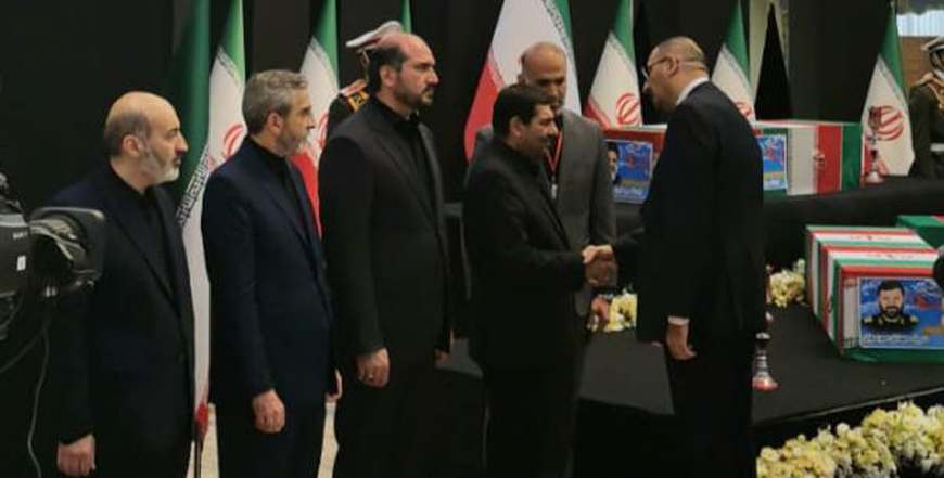 Deputizing for His Majesty King Abdullah, Minister of State for Prime Ministry Affairs Ibrahim Jazi visits Tehran on Wednesday, where he offers condolences over the death of Iranian president Ebrahim Raisi (Petra photo)