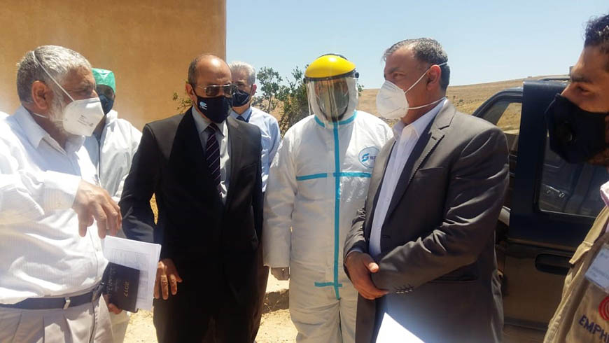 Minister of Health Saad Jaber visits Mafraq Governorate on Friday (Petra photo)