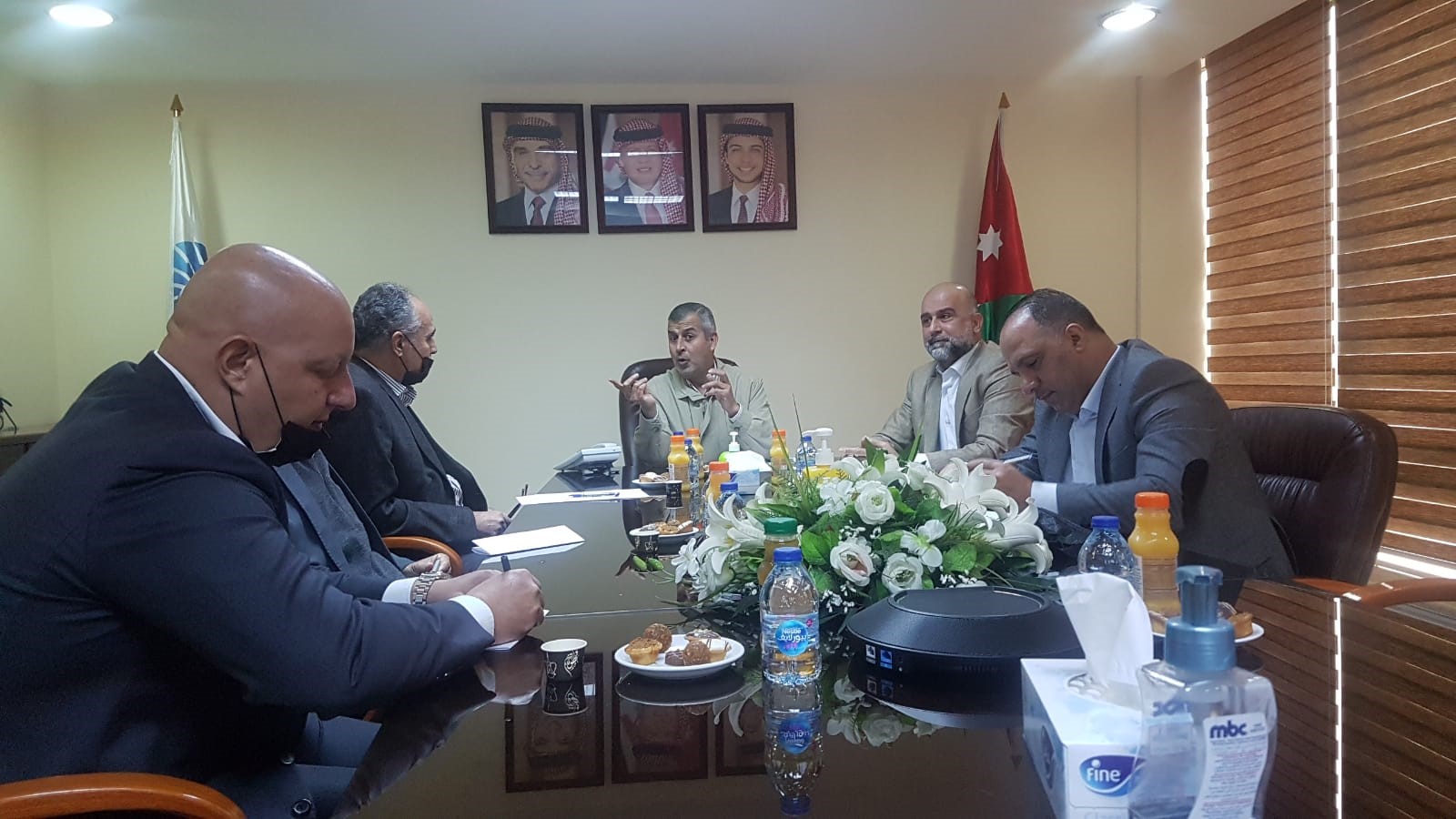 Energy and Mineral Resources Minister Saleh Kharabsheh visits the Samra Electric Power Generation Company to inaugurate the monitoring and control centre on Saturday (Petra photo)