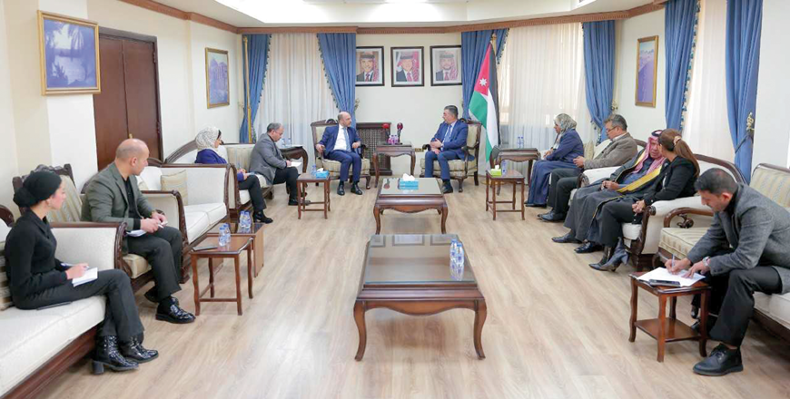 The Lower House Foreign Affairs Committee and Belgian Ambassador to Jordan Serge Dickschen discuss bilateral relations and ways to enhance cooperation across various fields  (Petra photo)