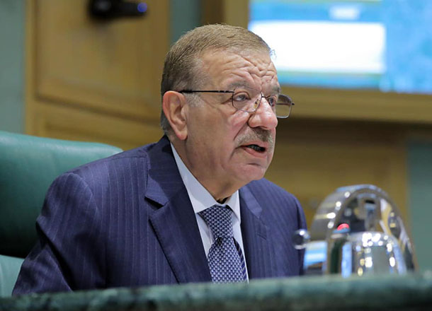 Lower House Speaker Abdulkarim Dughmi speaks during a Lower House session on Thursday (Photo by Hassan Tamimi) 