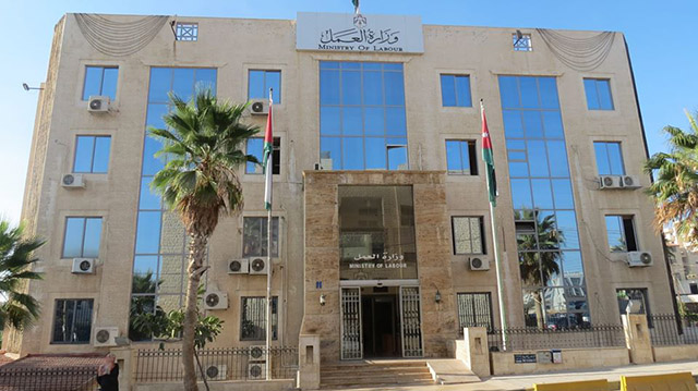 The Ministry of Labour on Sunday launched a number of electronic services through the ‘Hemayeh.jo’ platform, where it will begin receiving requests from employers to implement the provisions of Defence Order No. 6  (Photo courtesy of Labour Ministry Facebook page)