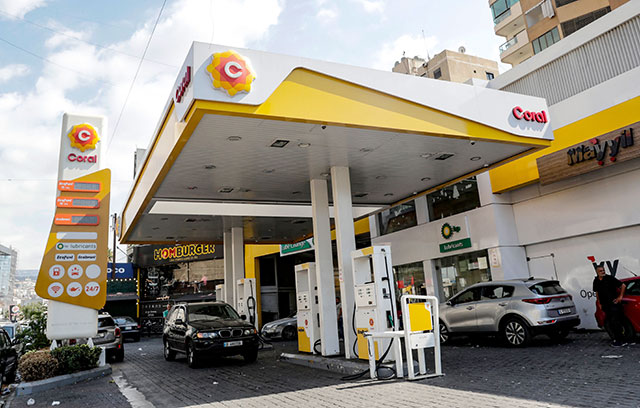 This photo shows a Coral petrol station in the Lebanese capital Beirut, on Thursday (AFP photo)