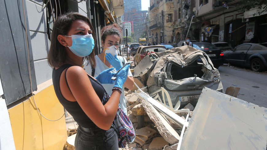 Areas damaged by the massive explosion that hit Beirut on August 4 will be exempted from the new restrictions, as clean-up efforts continue across multiple neighbourhoods (AFP photo)