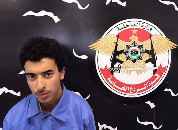 In this file photo taken from the Facebook page of Libya’s ministry of interior’s special deterrence force on May 23, 2017, Hashem Abedi, the brother of the man who carried out the bombing in the British city of Manchester is photographed  (AFP photo)