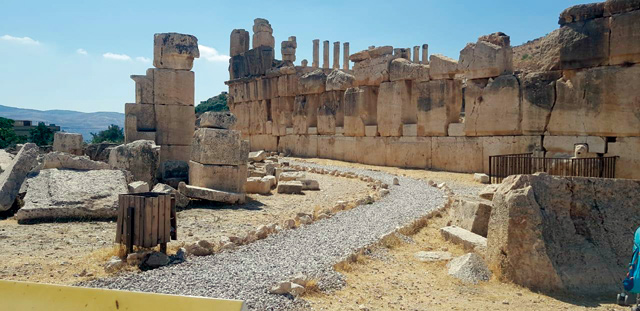 A view of  Iraq Al Amir, some 15 kilometres from Wadi Al Sir in west Amman (Photo by Maria Weldali)