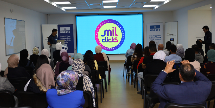 UNESCO and the Jordan Media Institute joined efforts in celebration of Global Media and Information Literacy Week (Photo courtesy of UNESCO)