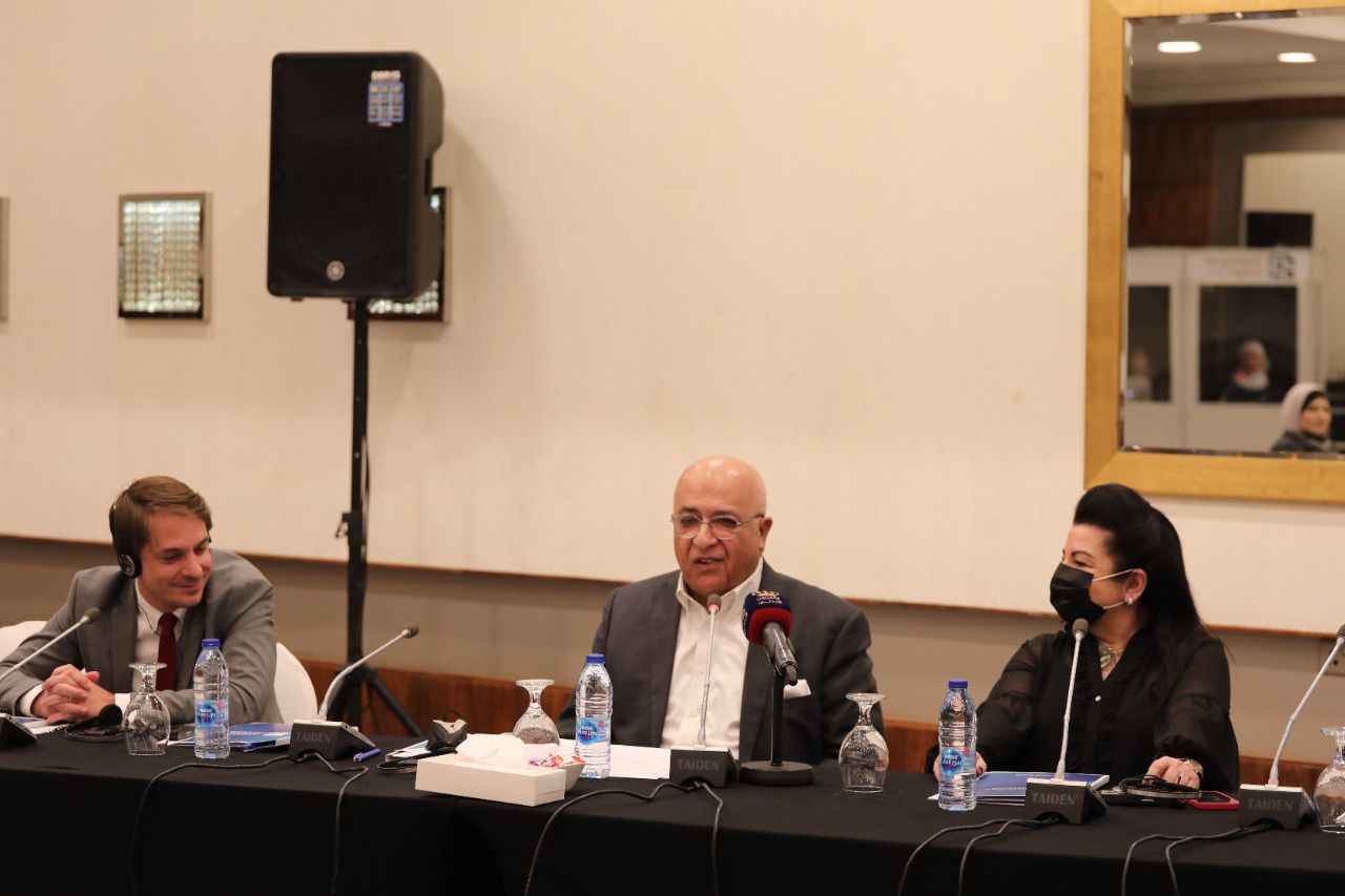 Minister of Political and Parliamentary Affairs Musa Maaitah speaks at a civic education forum on Saturday (Petra photo)