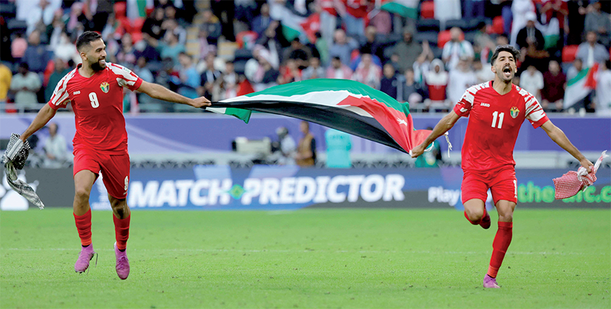As the Nashama becomes the first team to qualify for the final of the AFC Asian Cup in Doha, local businesses are celebrating the team’s win with creative offers and discounts (JT File photo)