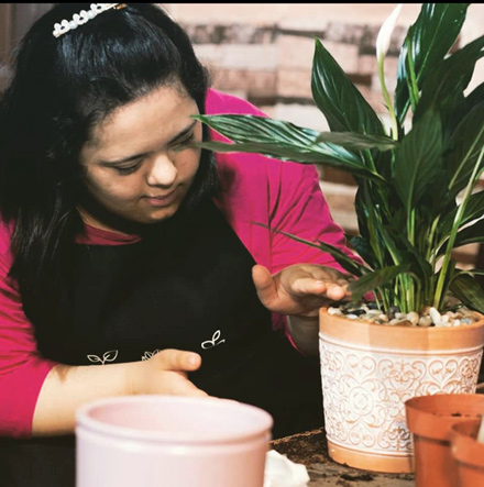 Anas Damra started Fasila, a non-profit online store, in honour of his younger sister Islam, who has Down Syndrome (Photo courtesy of Fasila Instagram page)