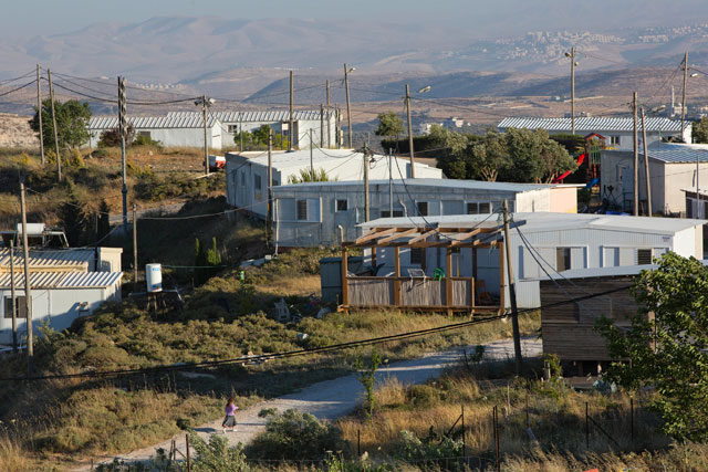 In this May 18 file photo, Amona, an unauthorised Israeli outpost in the West Bank, is seen east of the Palestinian town of Ramallah (AP photo)