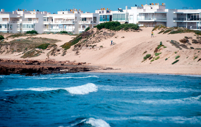 This photo shows a general view of the beach in the city of Mohammedia on May 22 (AFP photo)