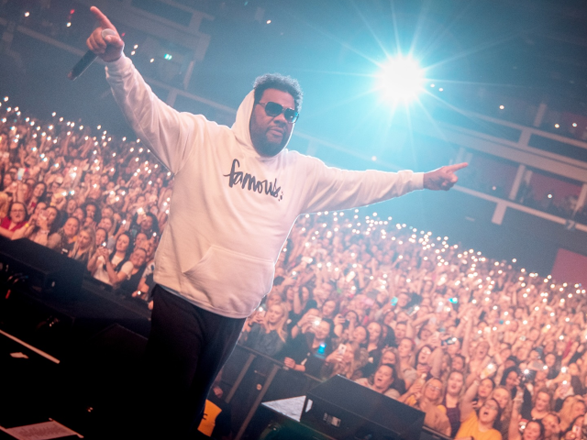 Rapper Fatman Scoop, born Isaac Freeman III, suffered a medical emergency during a performance in Hamden, Connecticut, on Friday night (AFP photo)