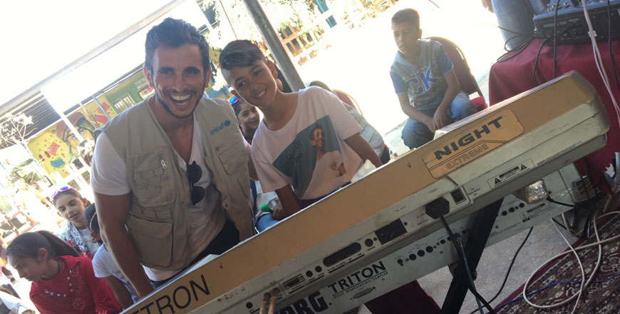 Musiqati or ‘My Music’ is the first music therapy programme designed for refugee children in refugee camps (Photo by Sawsan Tabazah)