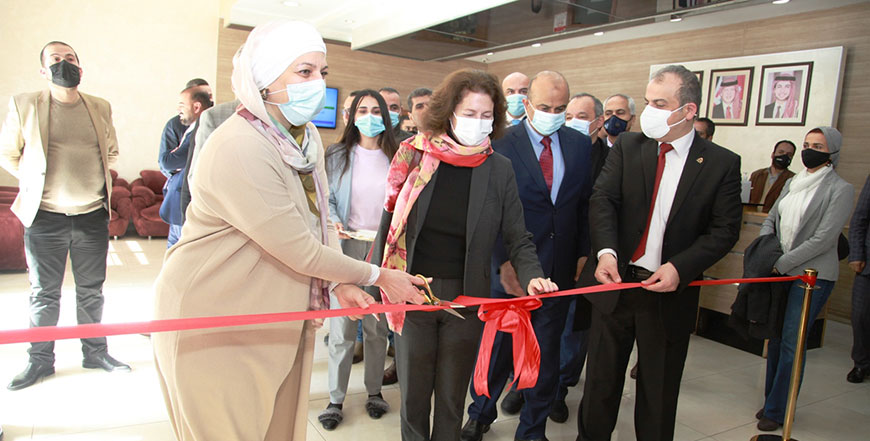 HRH Princess Basma Bint Ali during the launch of the National Agricultural Research Centre’s incubator for agricultural innovation and entrepreneurship on Thursday (Petra photo)