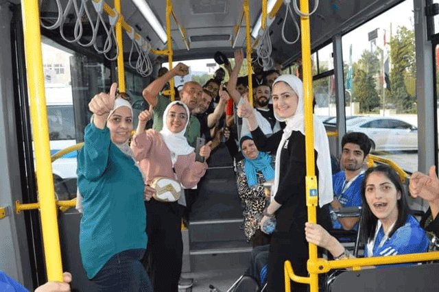 The number of Amman Bus commuters is expected to exceed 18 million by the end of 2023, according to an official (Photo courtesty of Amman Bus Facebook page)