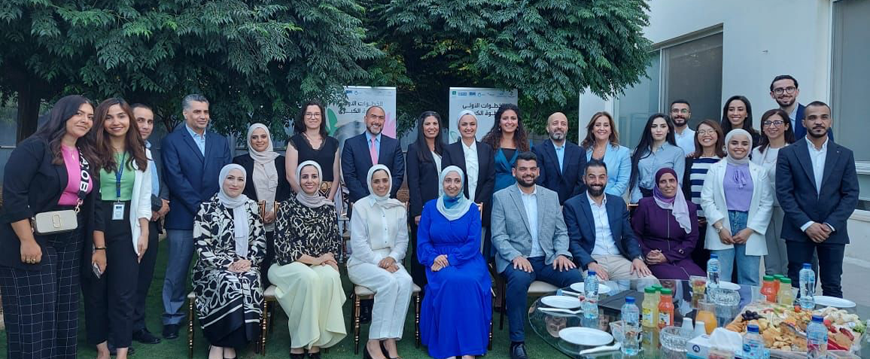 Representatives of organisations concerned with early childhood development in Jordan during an event on Monday, launching the second phase of the First Steps’ Big Step project (Photo courtesy of NCFA)