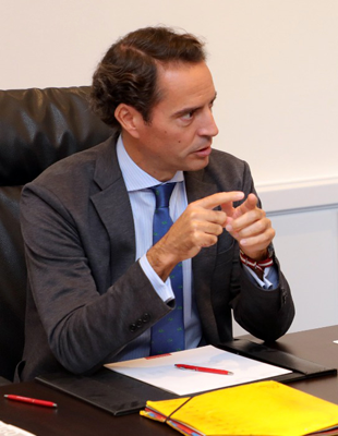 Javier Colomina, Deputy Assistant Secretary General for Political Affairs and Security Policy at NATO, during an interview with the Jordan News Agency, Petra (Petra photo)
