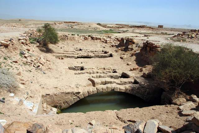 A Nabataean cistern in Humayma, 280km south of Amman  (Photo courtesy of John P. Oleson )