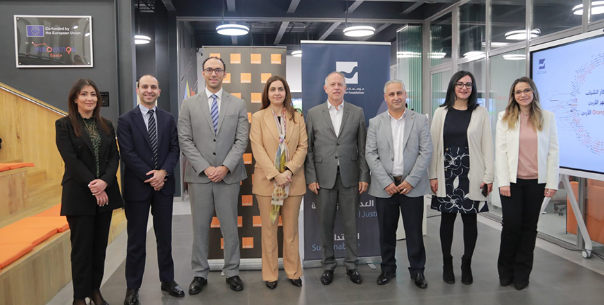Guests pose for a photo during an event organised by Orange Jordan (Photo courtesy of Orange Jordan)
