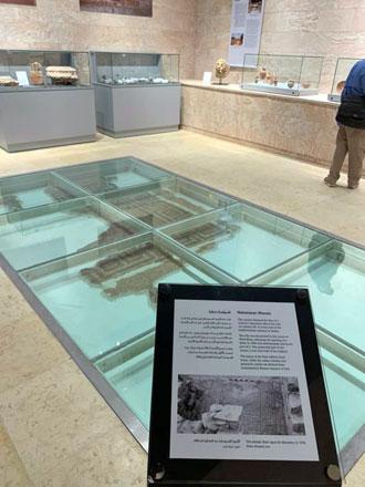 Nabatean mosaics and artefacts displayed at the Petra Museum in May (Photo courtesy of PDTRA)