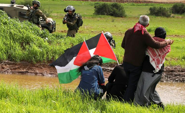 There are far more Palestinians than Israeli settlers in the Jordan Valley but to the anger of the Palestinians Trump has given US support for its annexation by Israel (AFP photo)