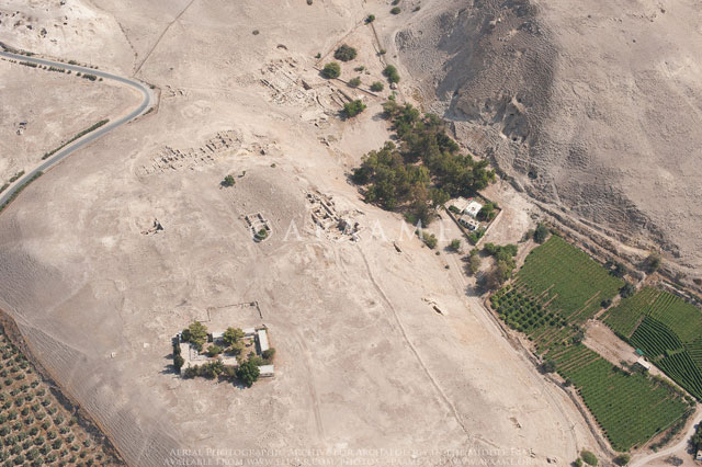 The arial view of the ancient site of Pella, some 130km northwest of Amman (Photo courtesy of APAAME)