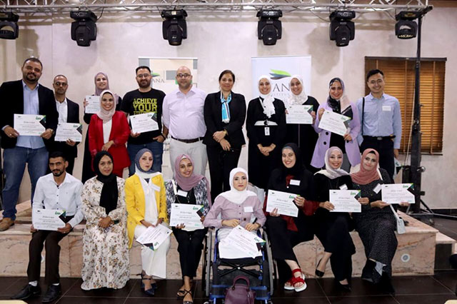 Participants pose for a photo at WANA’s discussion on Tuesday (Photo courtesy of WANA)