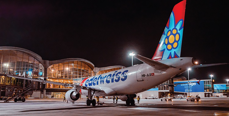 Queen Alia International Airport on Thursday welcomed from Zurich the first flight of Edelweiss Air; the leading leisure airline of Switzerland and a member of Lufthansa Group (Photo courtesy of QAIA)