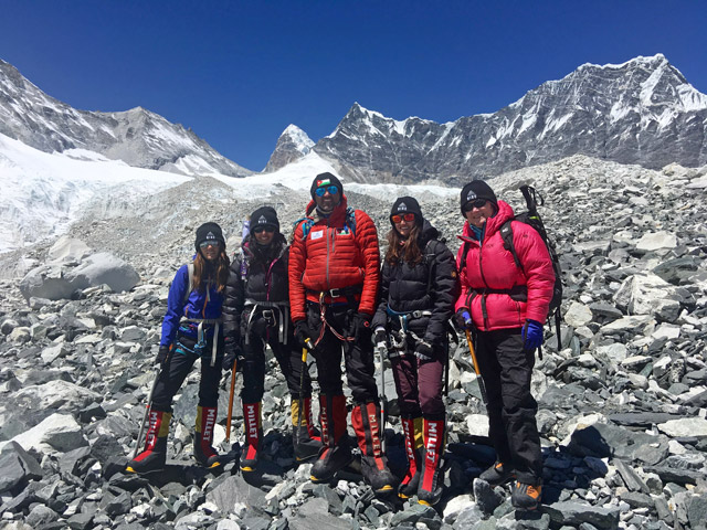 RISE is the first all-female team from the Middle East to attempt ascents to major peaks culminating with Mount Everest in 2018 (Photo courtesy of RISE)