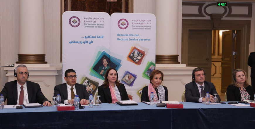 HRH Princess Basma on Tuesday during the launching event of a national report on ‘Estimating the Economic Cost of Domestic Violence against Women in Jordan’ (Petra photo)