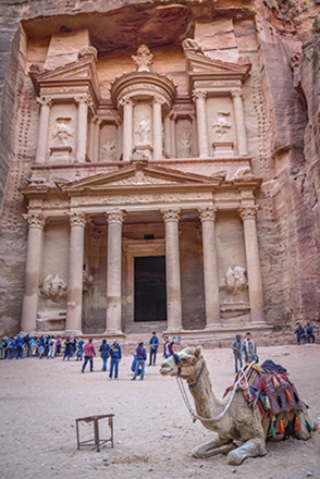 The rose-red city of Petra, some 220km south of Amman  (JT file photo)