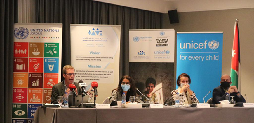 Anders Pedersen, UN Resident and Humanitarian Coordinator in Jordan, speaks during a discussion session organised by UNICEF on Thursday (Photo courtesy of UNICEF)