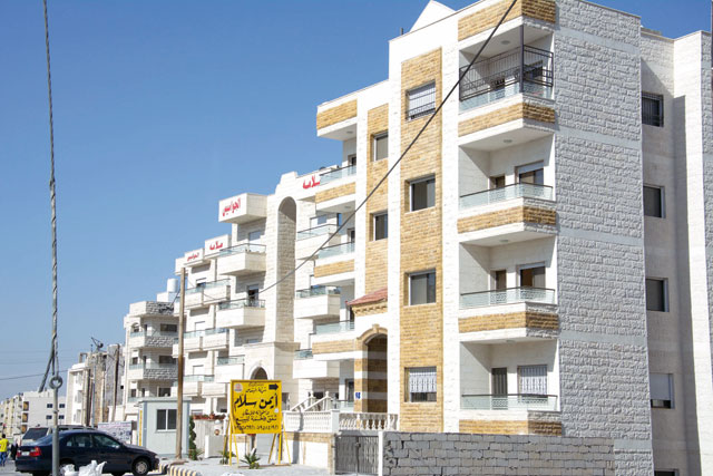 The housing development sector has been witnessing slow business for the past three years (Photo by Amjad Ghsoun)