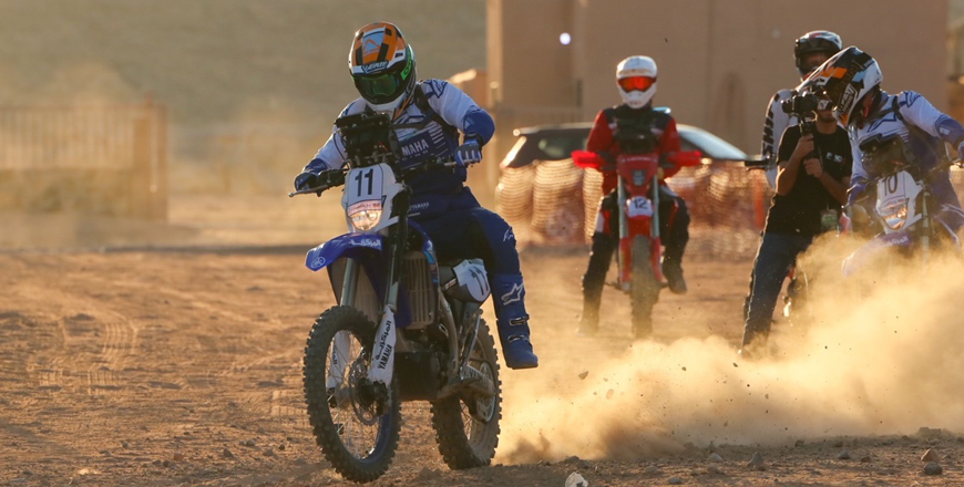 Competitors in stunning Wadi Rum at the 2024 Jordan Baja (Jordan Motorsport photos)